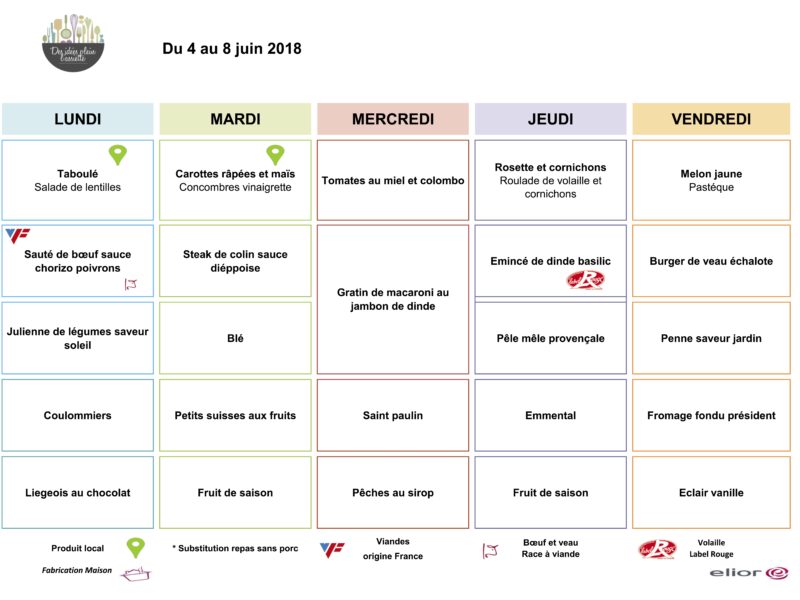 Menus RIMOGNE SEM1 juin 2018 Menus RIMOGNE SEM1 juin 2018