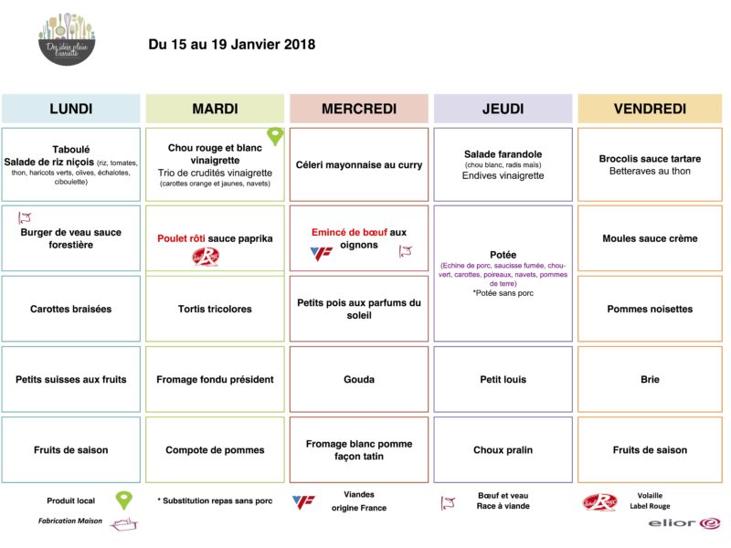 Menus RIMOGNE SEM2 Janvier 2018 Menus RIMOGNE SEM2 Janvier 2018
