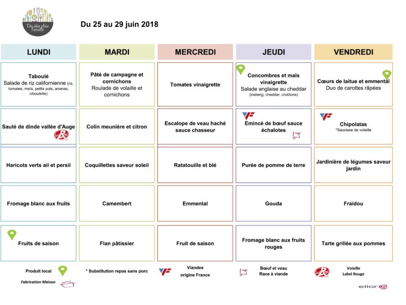 Menus RIMOGNE SEM4 juin 2018 Menus RIMOGNE SEM4 juin 2018