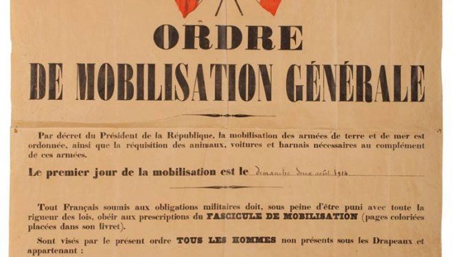 Ordre de « mobilisation générale » de 1914